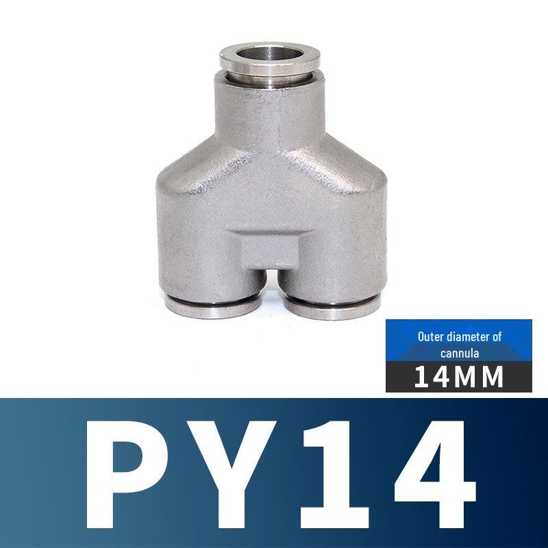 304 Stainless Steel Pneumatic Quick Connectors: High-Pressure Resistant Straight Reducer and Quick Connect Tee