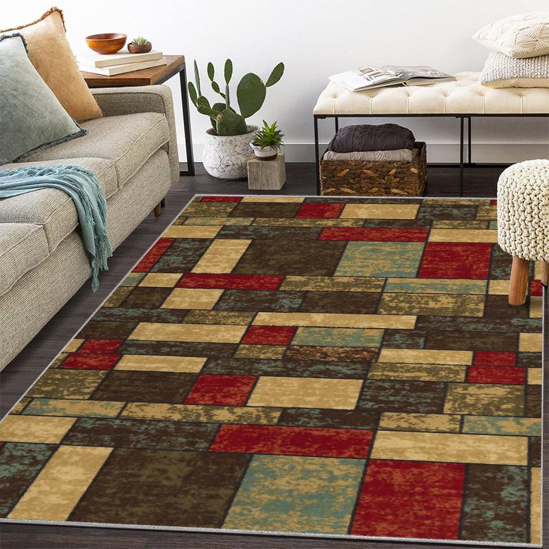 Tapijt in Scandinavische stijl Woonkamer Amerikaanse salontafel Bank Slaapkamer Etnische stijl Huis Vloermat