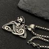 Pendentif Collier Chat Celtique - Acier Inoxydable, Collection Été 2025