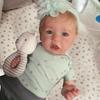 Muñeca Reborn de plástico hecha a mano con pestañas largas y adorables, con ropa, regalo de cumpleaños para niños pequeños