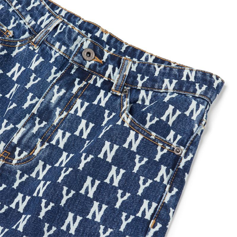 New MLB New York Yankees Jeans Women's Blue 3FDP06014-50BLS