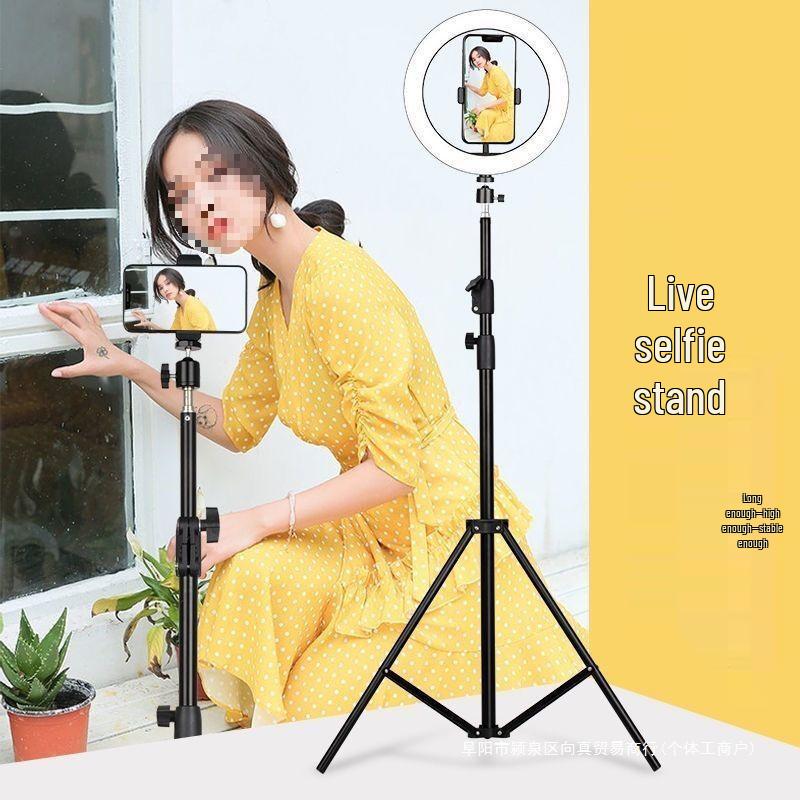 Handyhalter Stativ mit Licht für Live-Streaming, Fotografie und Selfie.