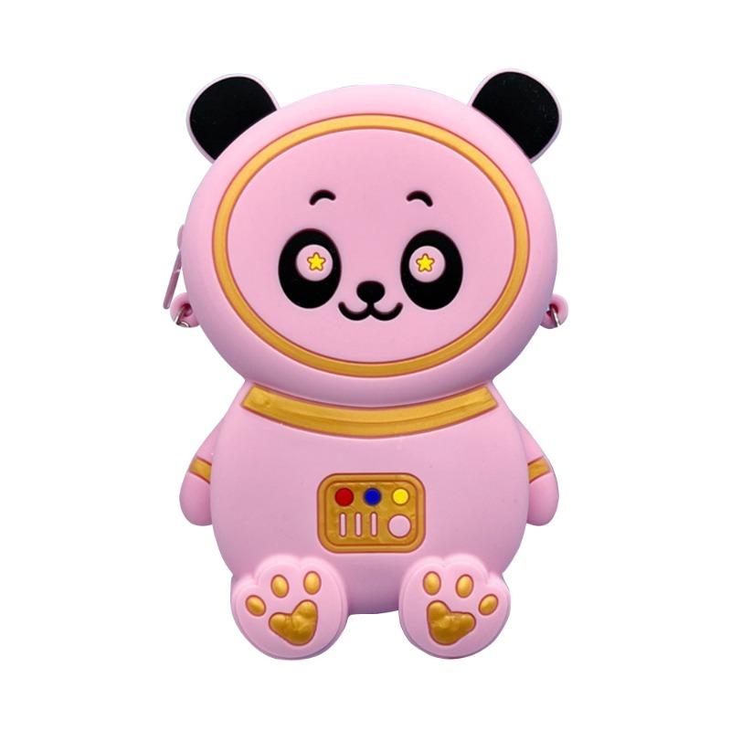 Kid Cartoon Silicone Bags Girls Cute Backpack Boy Space Astronaut Leaning Straddle Bag Fashion Accessories Single Shoulder Bags