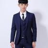 European Size Men's Three-Piece Wedding Suit - Thickened Formal Attire for Grooms