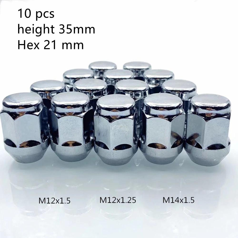 hex 21mm Conical Lug Nuts m12x1.25   m14x1.5  m12x1.5 Wheel Nuts  Conical  Seat 60 Degree height 35mm  Wheel Nuts Car M14x1.5