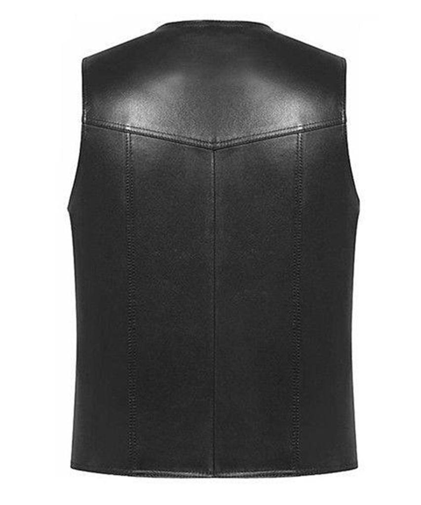 Men's Sleeveless V,neck Vest  Casual And Comfortable Fleece Lined Vest Jacket