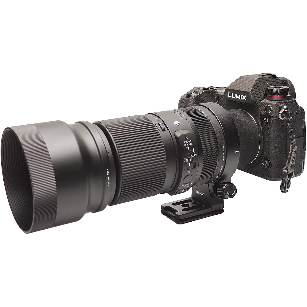 Haoge LMR-SM140S Lens Color Replacement Foot Tripod Mount Ring Stand Base for Sigma 100-400mm F5-6.3 DG DN OS Lens and Sony E Mount Art 105mm F1.4 DG 