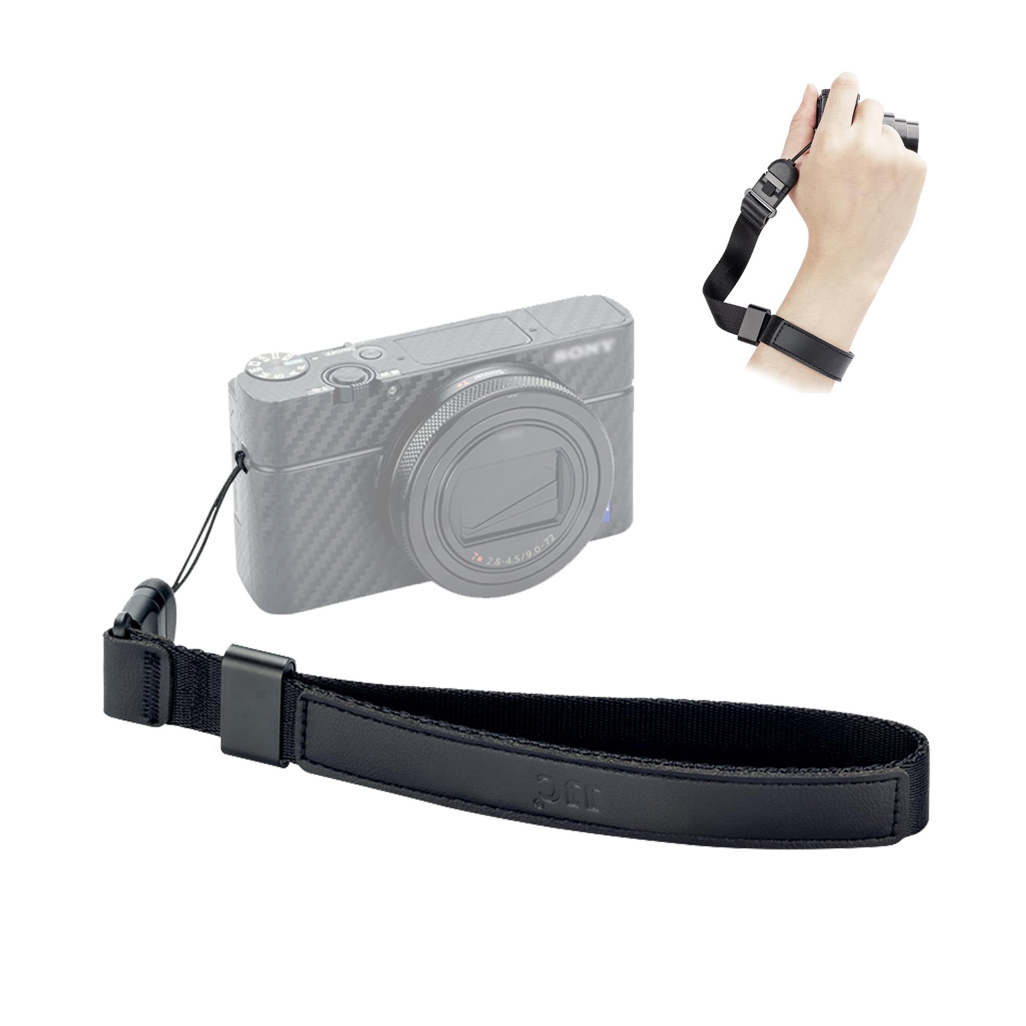 

JJC Quick Release Hand Strap with Magnetic Wrist Buckle for Drop Compatible with Canon PowerShot SX740 Leica Olympus Ricoh and Other Compact Digital чорний