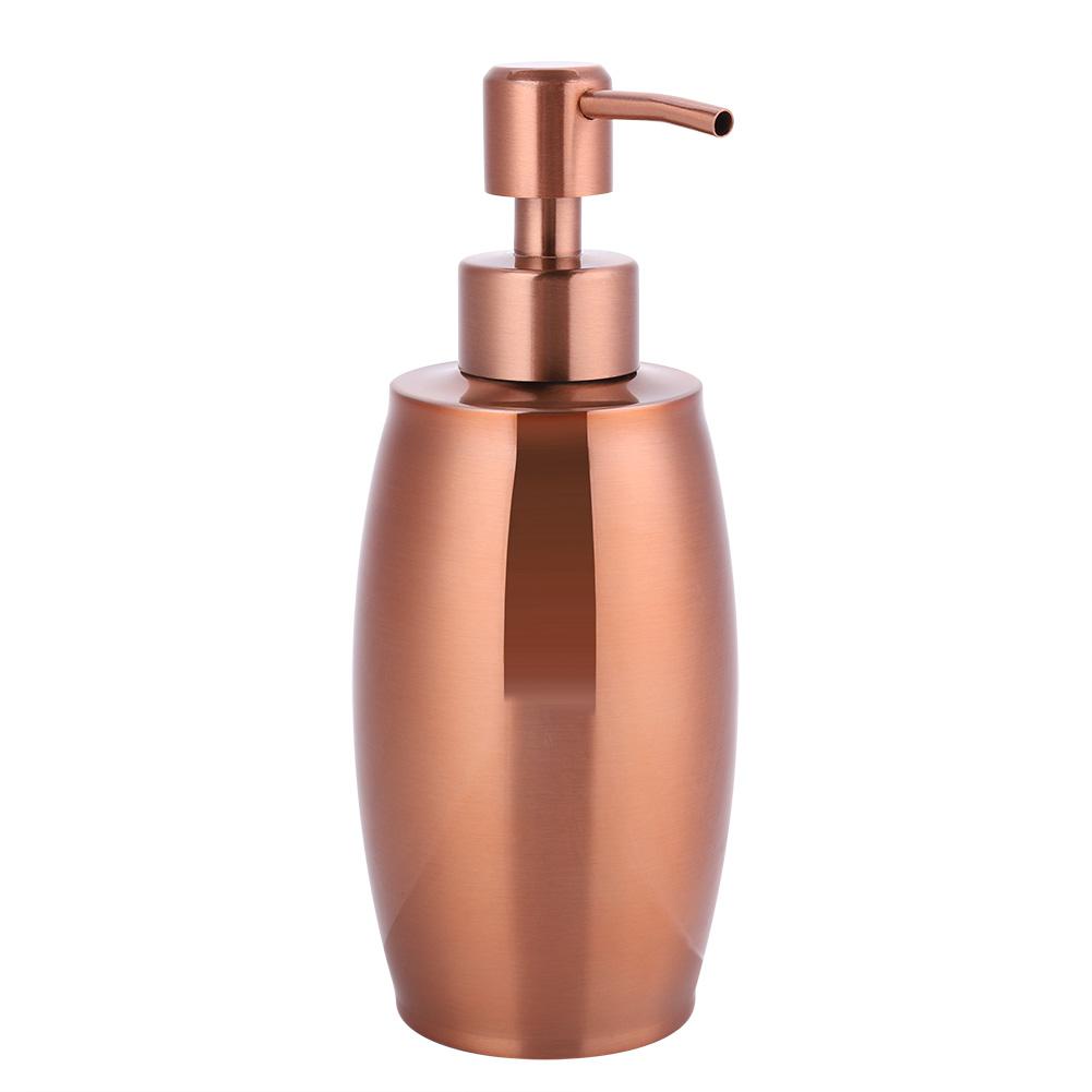 Dispenser di sapone liquido per lozione in acciaio inossidabile da 350 ml con pompa manuale, accessorio per il bagno di casa e hotel