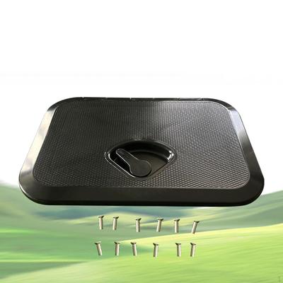 Escotilla y tapa de acceso a cubierta marina, accesorios rectangulares para barco, RV, montaje conveniente
