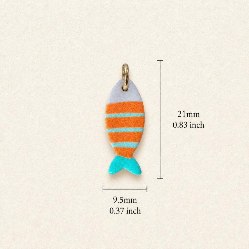 Kawaii Tropical Fish Charms Assorted Vivid Colors Pendants for DIY Earrings Bracelets Necklaces Kids Handcraft Jewelry Making