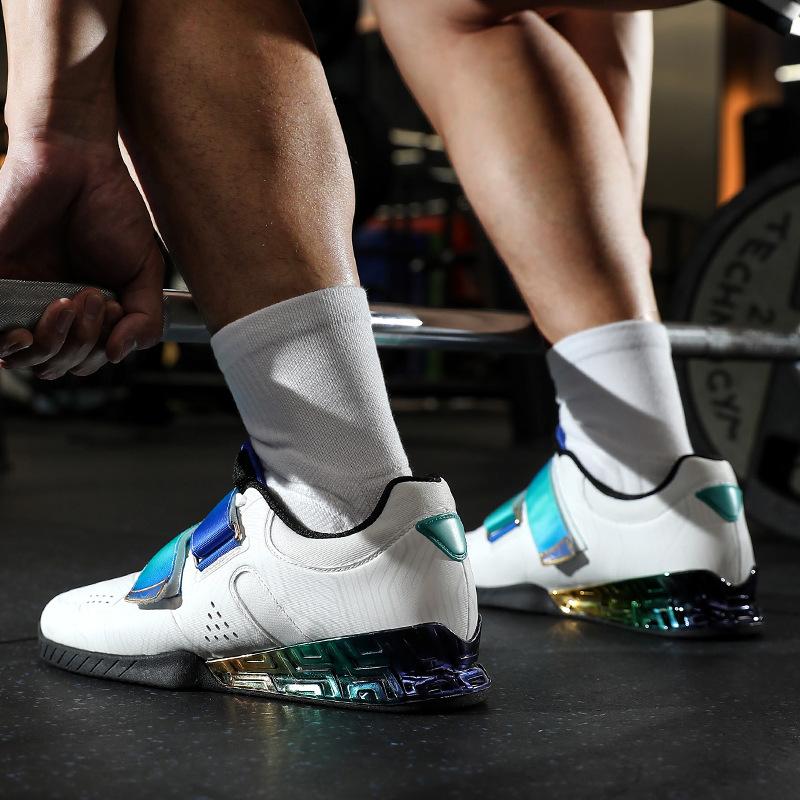 Professionelle Kniebeugen-Kreuzheben-Schuhe Herren Gewichtheberschuhe Nationalmannschaft Indoor-Fitness Harte Sohle Unterstützung Krafttrainingsschuhe Damen