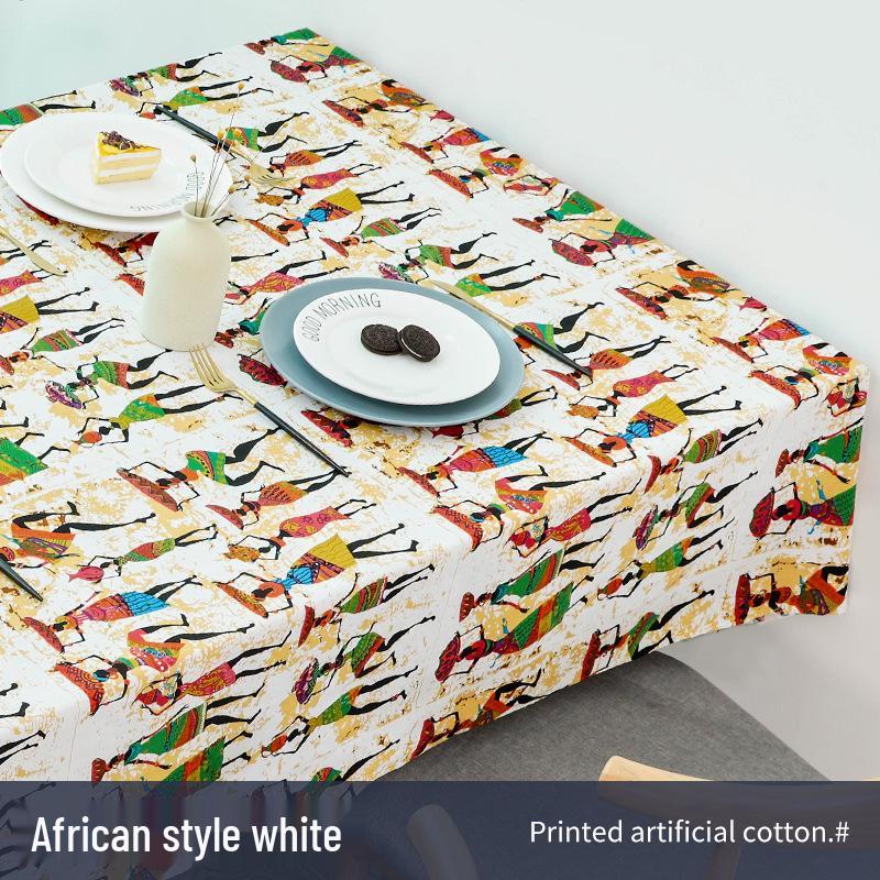 Ethnic Style Cotton Linen Fabric – Lijiang Yunnan Print for Tablecloths, Clothing, Curtains, and Bags