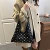 New Stylish and Simple Shoulder Bag Trendy Rivet Personalized Underarm Bag Niche Design Handbag