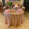 Tablecloth Round Shape Stunning Sequins Reusable Tablecloth Scratch-Resistant Breathable Stain-Resistant Table Cover