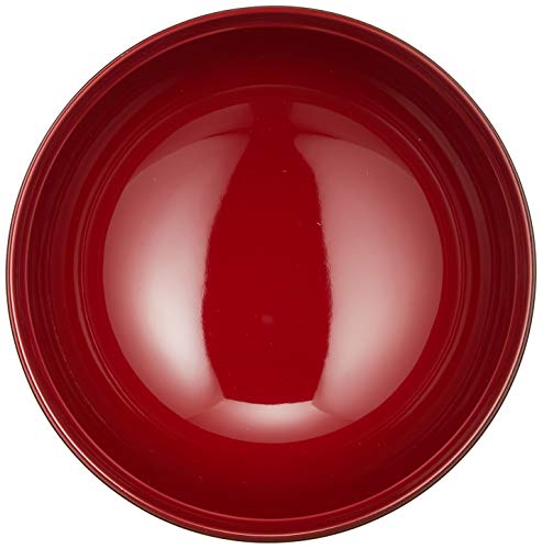 Maeju Lacquerware Zoni Bowl, Black with Red Interior, Traditional Yamanaka Lacquer, 450ml, Made in Japan, Product Number: 3T-420