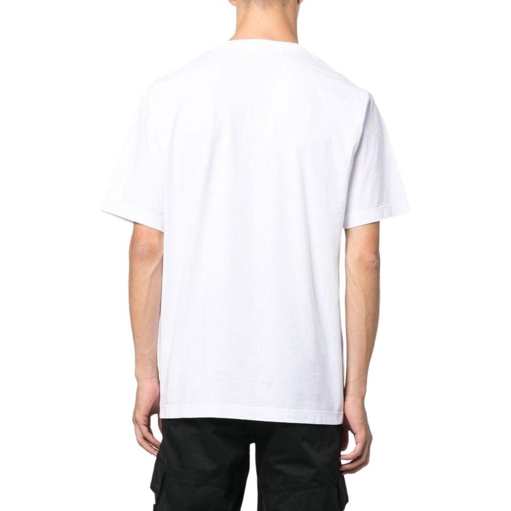 STONE ISLAND FW22 Solid Color Loose Fit Crew Neck Short Sleeve T-Shirt Men Tops White 771521559-V0001