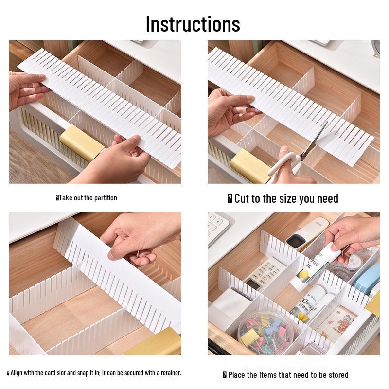 Adjustable Drawer Dividers for Underwear and Socks