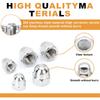48Pcs Outer Hexagonal Round Head Nuts,304Stainless Steel Acorn Cap Nuts, Suitable For Automotive Tire Installation