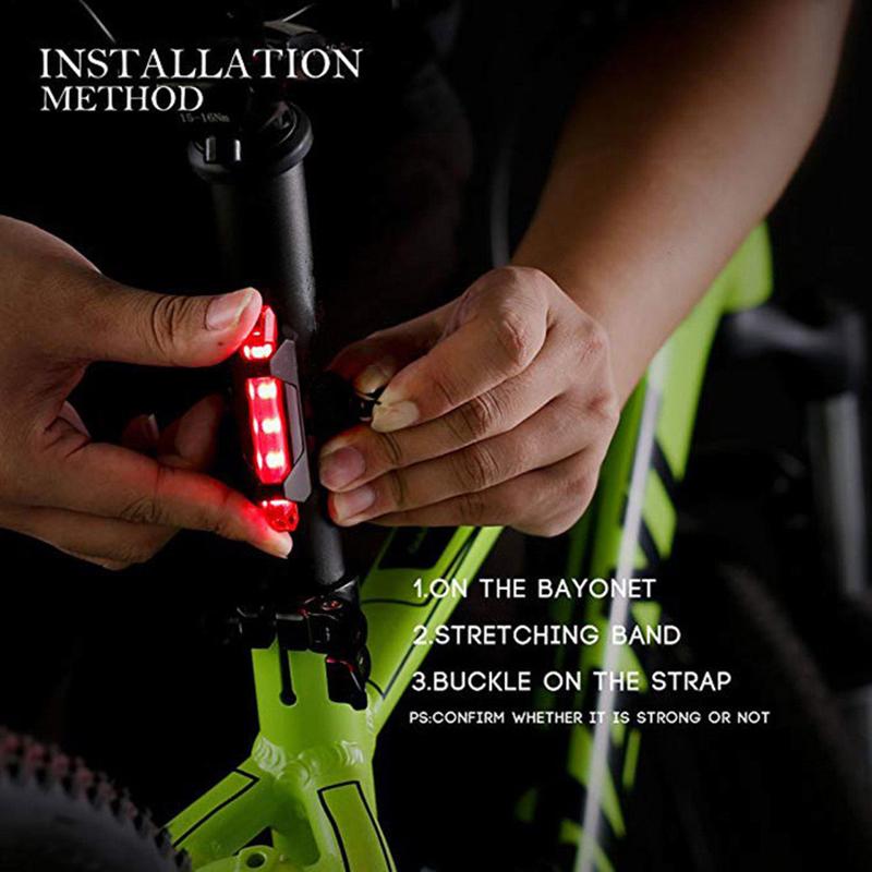 Usb Rechargeable Bike Tail Light Night Riding Safety Warning Light 918 Tail Light Led Bike Light Riding Equipment