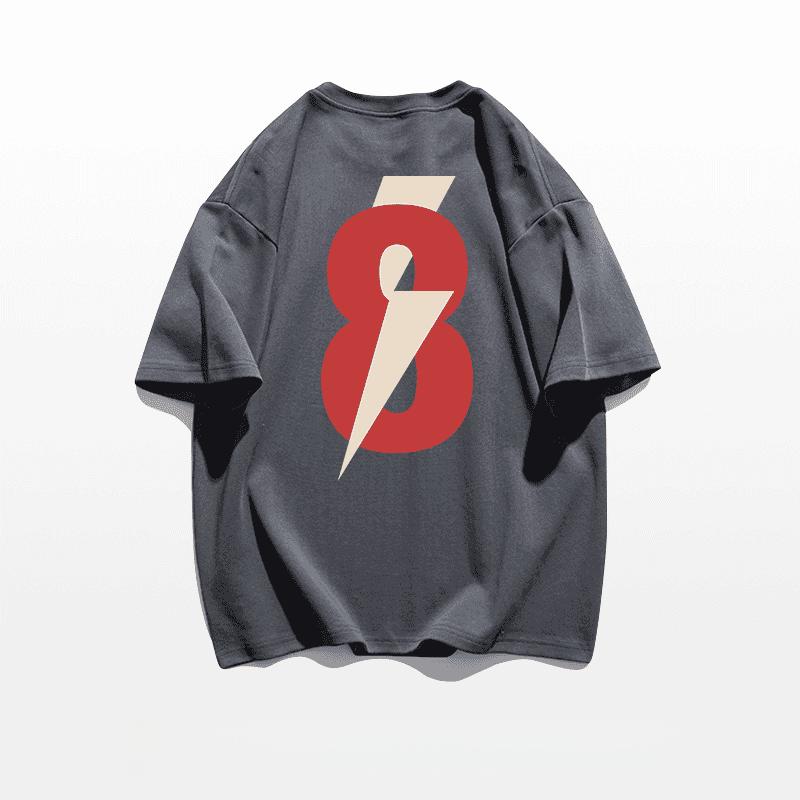 2026 Summer New Printed Cotton Short Sleeve Tshirt Loose Round Neck Breathable Casual Fashion Hip Hop Street Mens Clothing