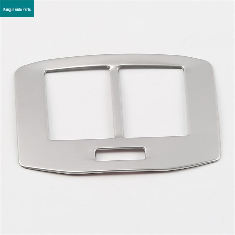 Silver Stainless Steel Interior Rear Anti-Kick Frame for Volkswagen T-Cross 2018 Model