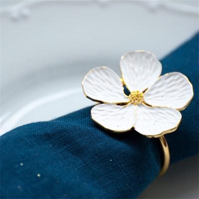 Pflanze Langlebig Mode Zarte Kleine Haushalts Tissue Ring Schöne Komfortable Tragbare Küche Weiß Öl Blume Sicherheit Einfache