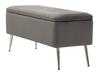 Bench With Storage Silvery Cm 112X42X50