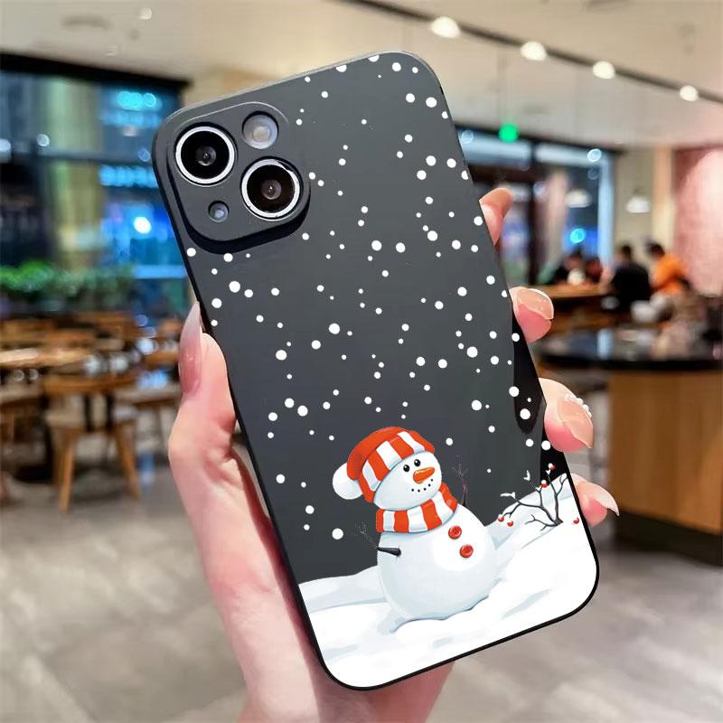 New Year Christmas Trees TPU Phone Case For iPhone 16 15 14 13 12 11 Pro Max X XS XR 7 8 Plus SE2 Shockproof Soft Silicone Cover