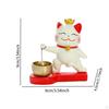 Lucky Cat Door Bell Chime Cute Doorbell Hanging Ornament for Business Entrance Coffee Shop Simple