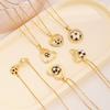 Football Necklace Light Luxury High Sense Versatile Simple Atmosphere Love Stainless Steel Collarbone Chain