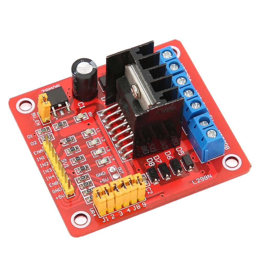 L298N Stepper Motor Driver Module 5V-35V 2A Dual H Bridge Motor Driver Multifunctional Compact Size