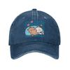 Bubu Dudu Panda Bears Cartoon Washed Denim Cap Casual Baseball Caps Adjustable Hat Summer Unisex Baseball Hats
