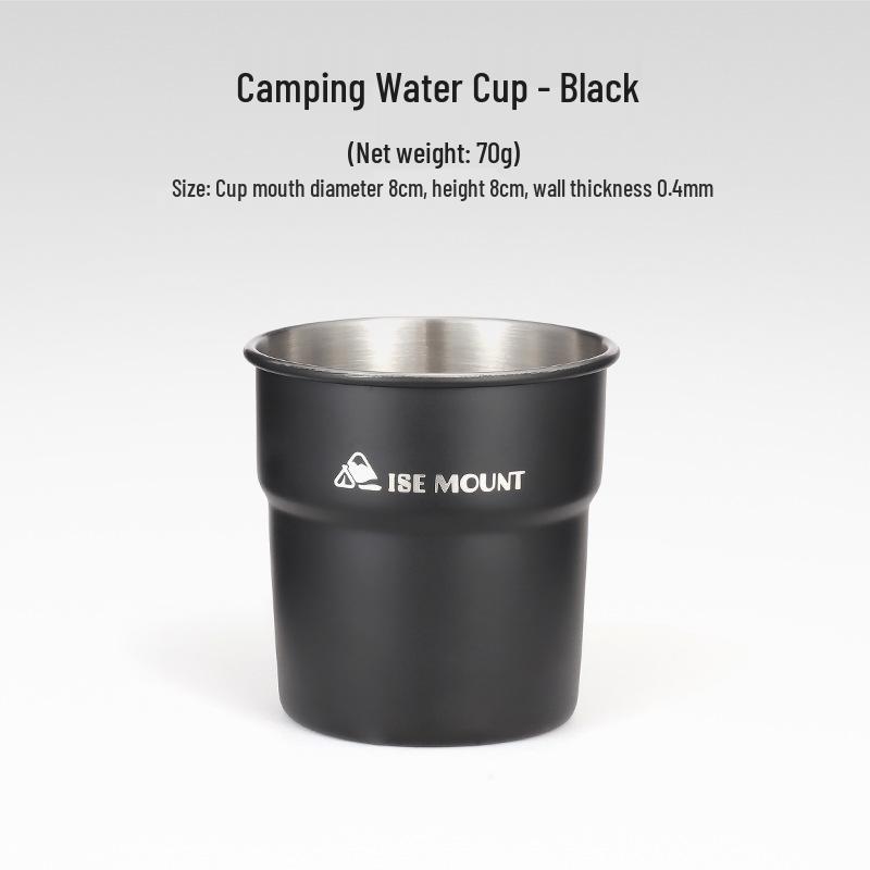 304 Stainless Steel Multi-Purpose Outdoor Cup: Ideal for Camping, Beer, Coffee, Water, and Beverages