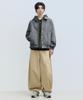 Filluminate Raglan Collar Denim Jacket - Khaki