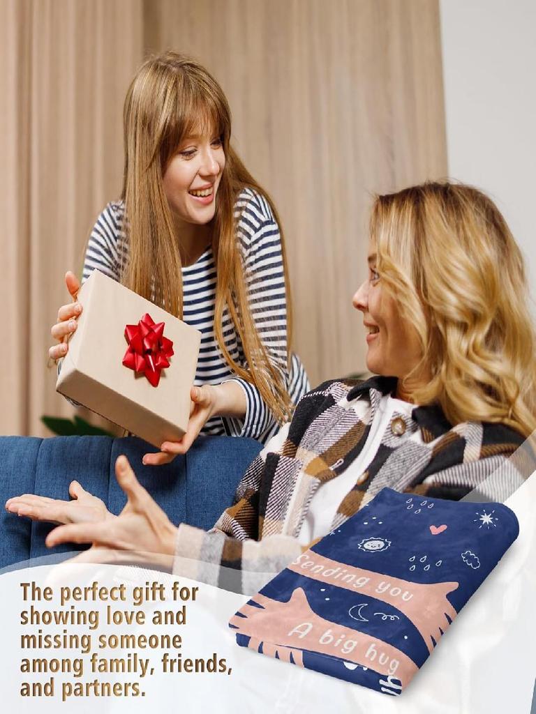 Afterprints Soft Throw Blankets x Healing Hug Blanket Get Well Gifts for Men Women Perfect for Friends Sister Coworkers