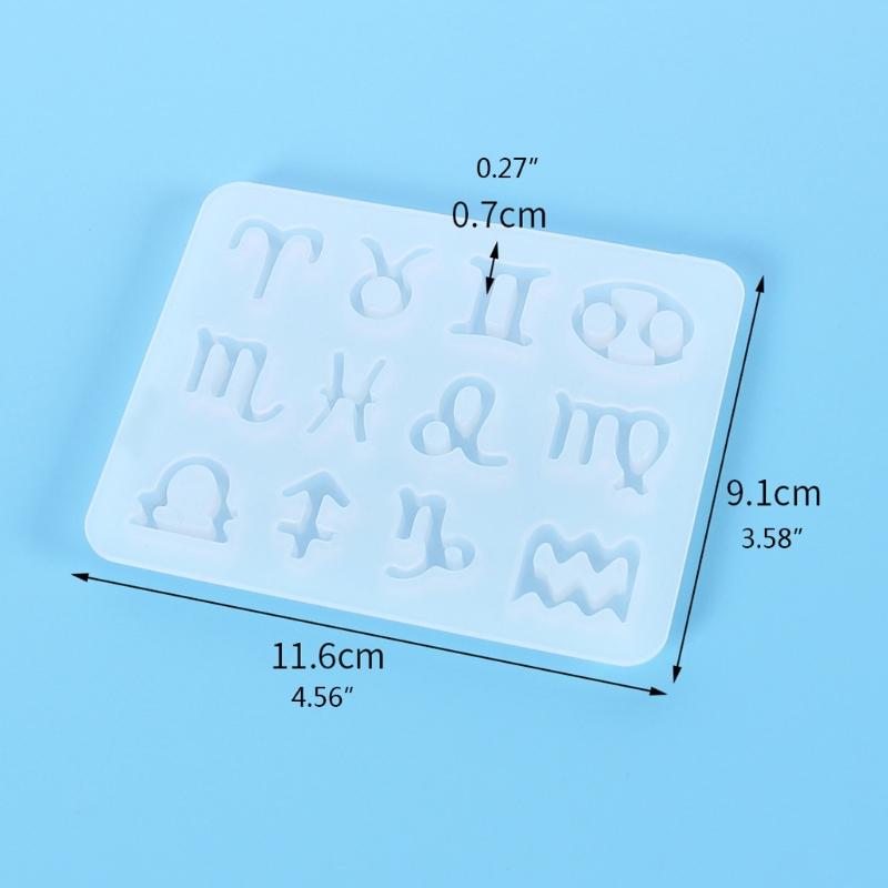 Handmade Resin Jewelry Making Molds Constellations Shape Silicone Pendant Molds Suitable for Necklaces and Earrings