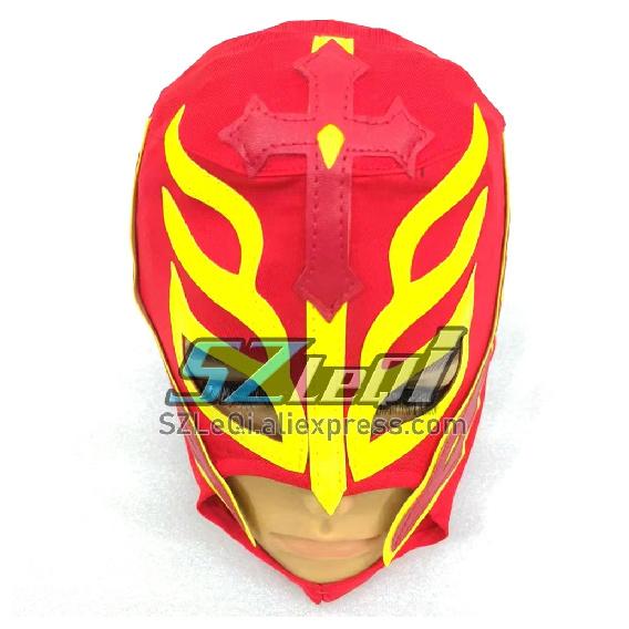 Full Head Wrestling Mask For Rey Mysterio Lucha Libre Headgear Halloween Scary Cosplay Party Costume Haunted House Props Masks