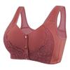 Plus Size Comfort Bra with Lace Trim and Wide Straps