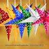 3D Laser-Cut Five-Pointed Star Ceiling Ornament for Christmas Decoration