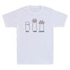 Rock Paper Scissors Hand Game Cute Paw Funny Cat Kitty Meme Retro Unisex Tshirt