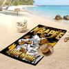 Asciugamano da Spiaggia Personalizzato Stampato Kylian Mbappe Logo Calcio Supporto Nome Personalizzato Testo Asciugamano Assorbente Per Sport Viaggio Regalo Speciale