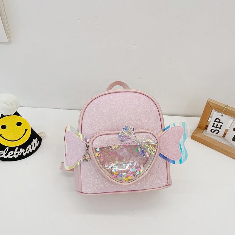 Adorable Cartoon Kids Backpack Lightweight Heart Wing Design For Girls And Boys With Durable And Comfortable Features For School Use