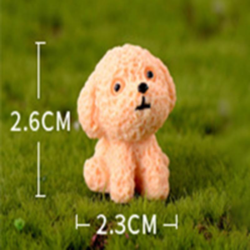 

Миниатюрные смоляные куклы-собачки, 12 стилей, украшения, декор для миниатюрного сада, микро-рукоделие Teddy Dog
