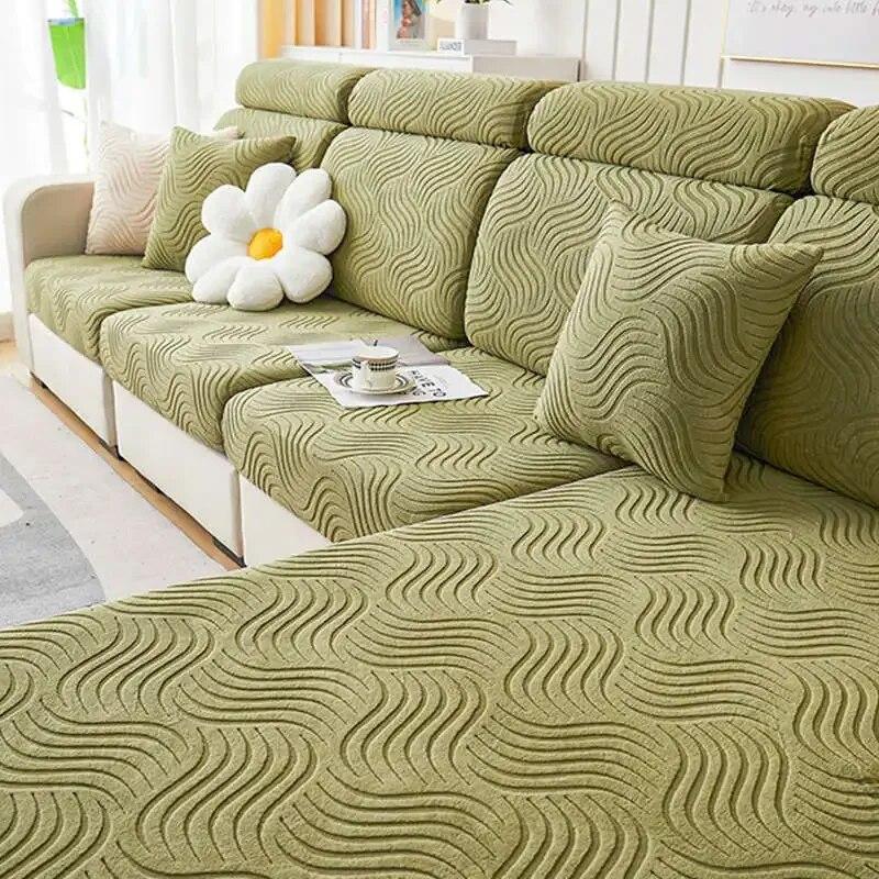 Nordic Simple Design Sofa-Matratze All-Inclusive rutschfeste Couch-Schonbezüge Chaise Lounge Staubdichter Bezug