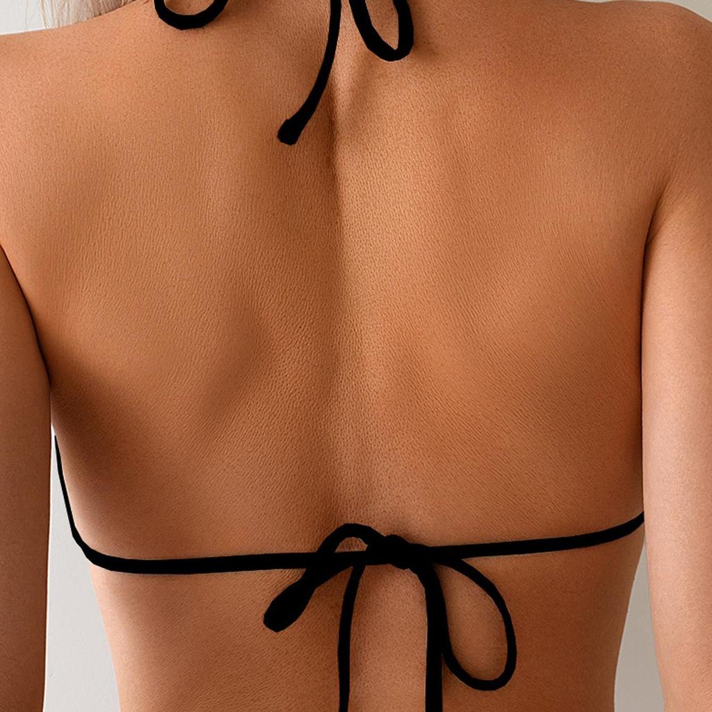 Women's Sexy Halter Neck Two-Piece Swimsuit for Beach & Hot Spring