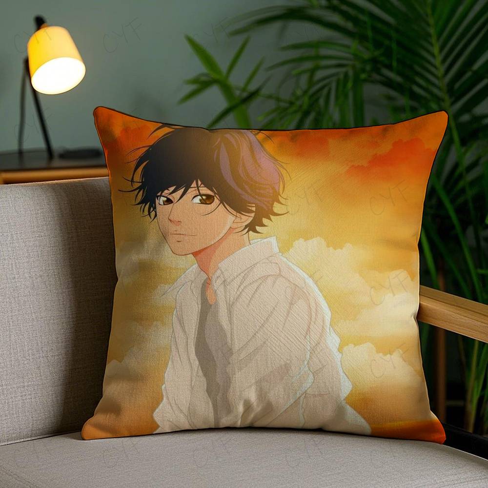 

Чехол для подушки «Поездка голубой весны», безопасная подушка с фото на заказ, не выцветающая подушка из матового флиса, безопасная для матерей и младенцев. 16x16Inch