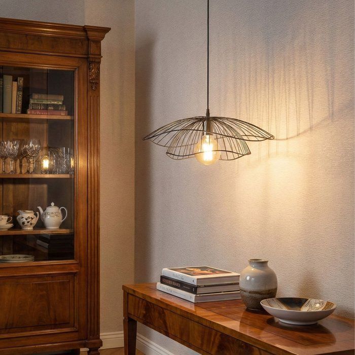 Suspension lustre - D BY M.RED - Black - Métal noir - Décoration design - Ambiance chaleureuse