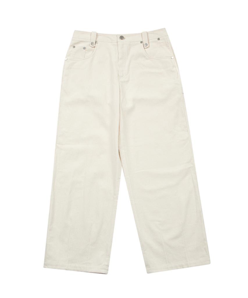 THEVINYLHOUSE Corduroy Pants Ivory (Vh2Dfupa11A)