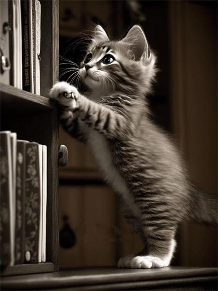 5D Diamond Painting Cat Full Round Mosaic Embroidery Animal Handmade Gift Home Decor